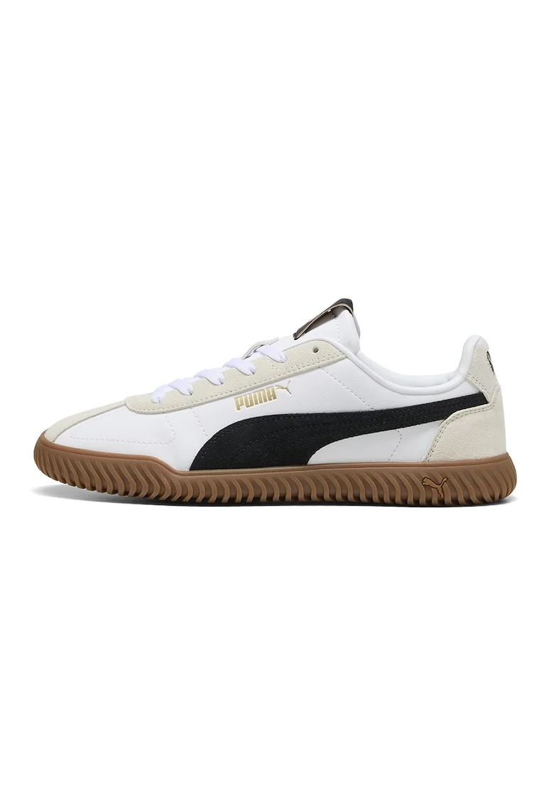 Pantofi sport Kayzer OG de piele ecologica si piele intoarsa, Alb/Negru/Crem