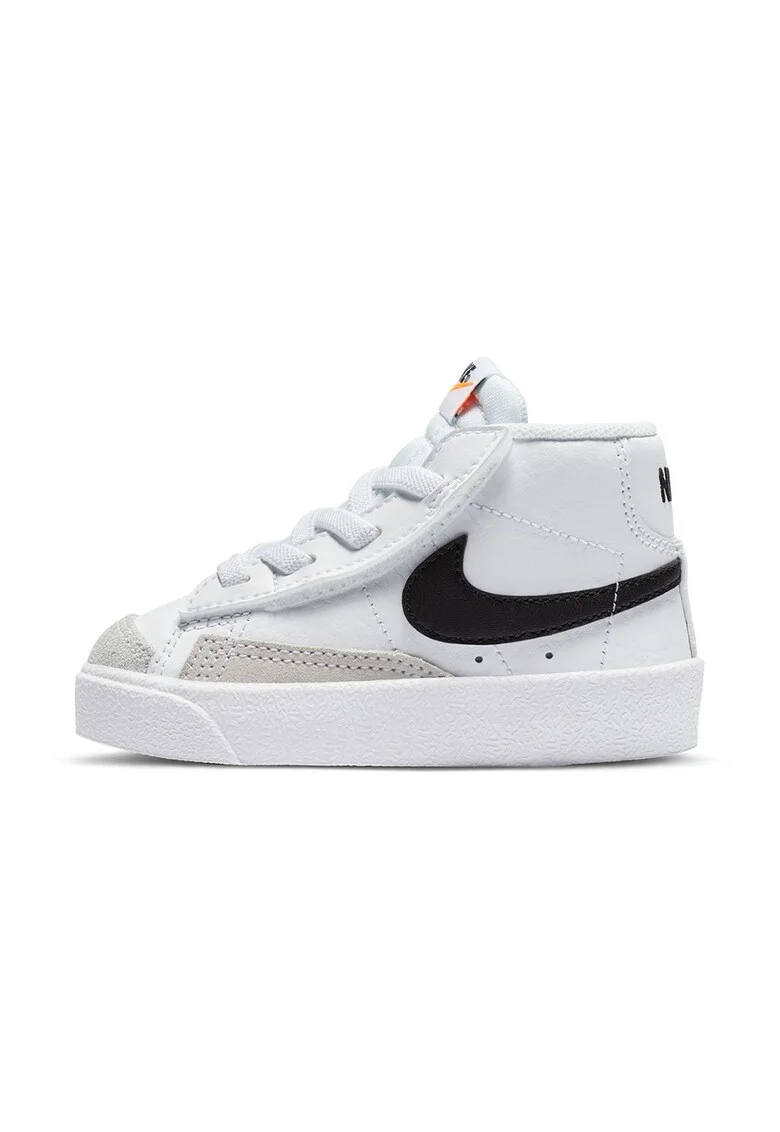 Pantofi sport inalti Blazer Mid 77, Alb/Negru