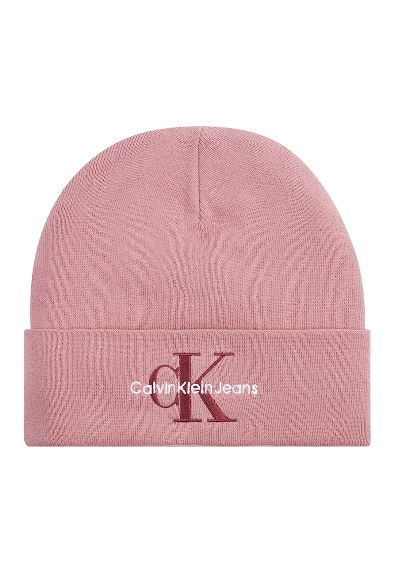 Caciula din bumbac organic cu broderie logo