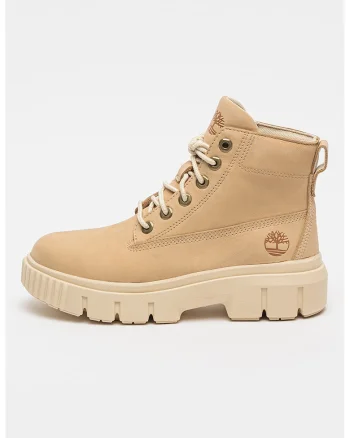 Ghete de piele nabuck Greyfield, Bej deschis