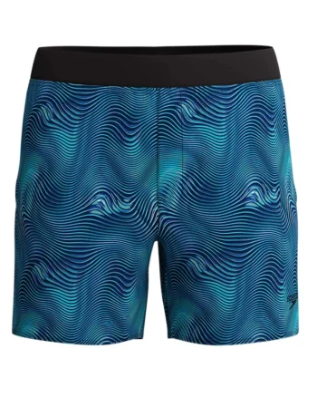 Sort inot barbati  Lookout Printed – 4-way stretch, Negru | Albastru