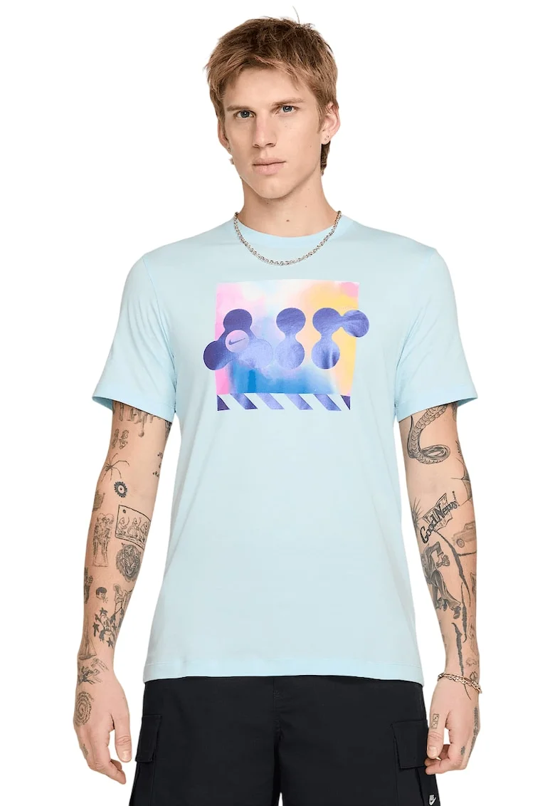 Tricou cu imprimeu abstract,