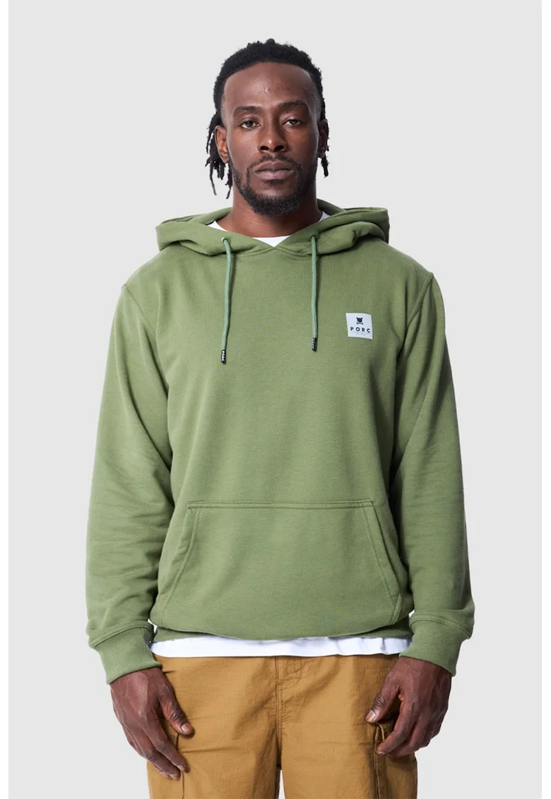 Hanorac unisex cu buzunar kangaroo, Verde sparanghel