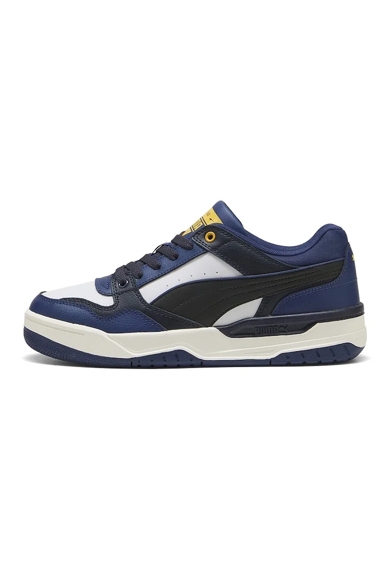 Pantofi sport Rebound de piele si piele ecologica, Alb/Albastru inchis/Albastru ultramarin
