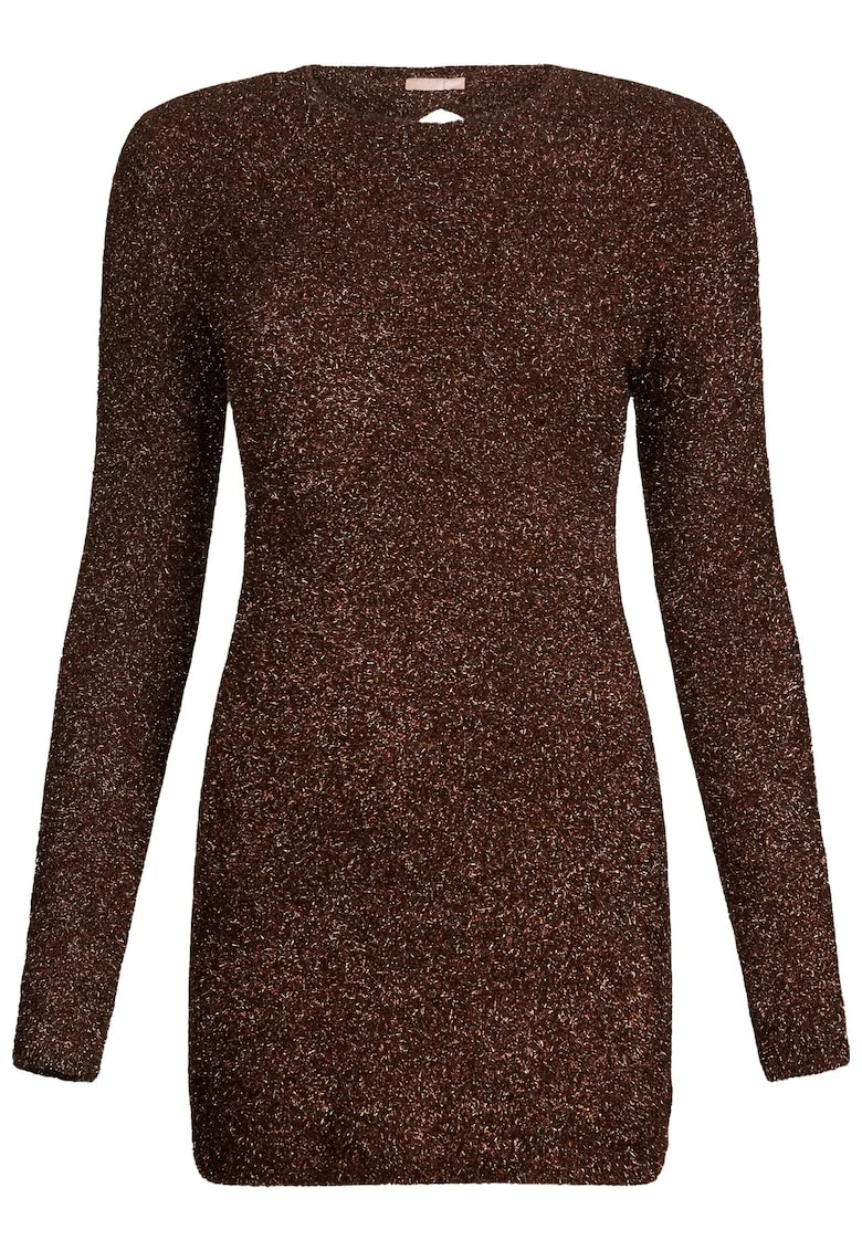 Rochie mini cambrata, Maro inchis