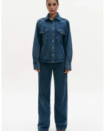 Camasa de dama din denim, Albastru