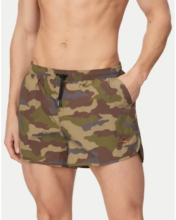 de baie barbati,  camuflaj, poliamida, Verde