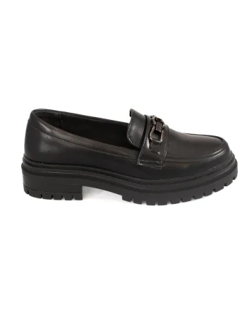 Pantofi de dama,  Brenda, piele ecologica, negru