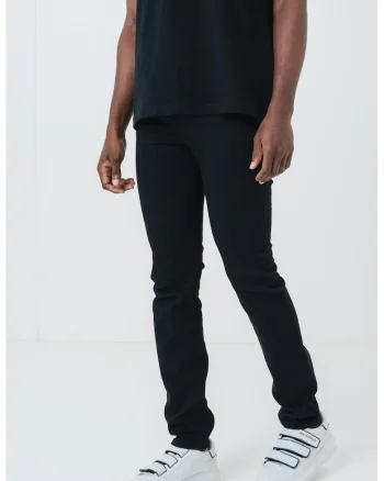 Blugi skinny cu talie medie, Negru