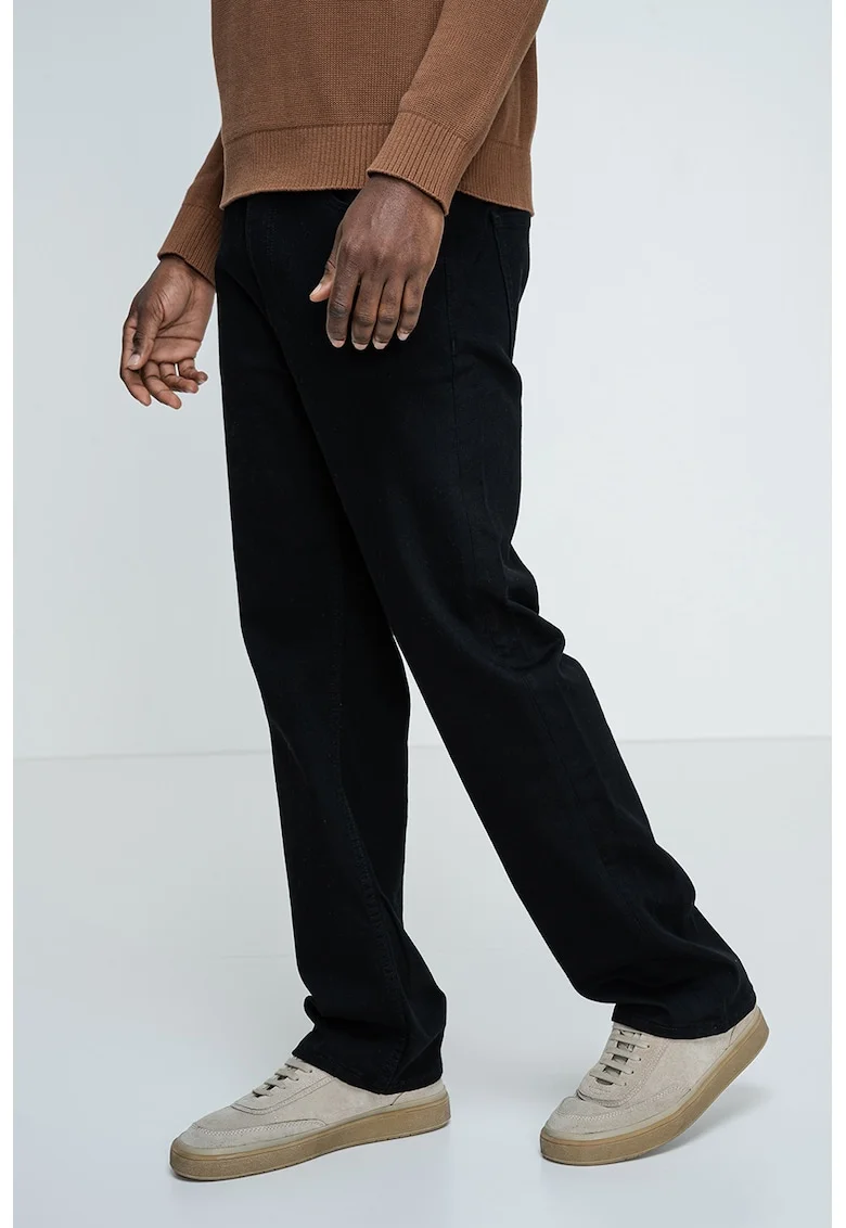 Blugi drepti regular fit Otis, Negru