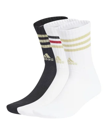 Set de sosete lungi unisex - 3 perechi, Alb/Negru/Bej