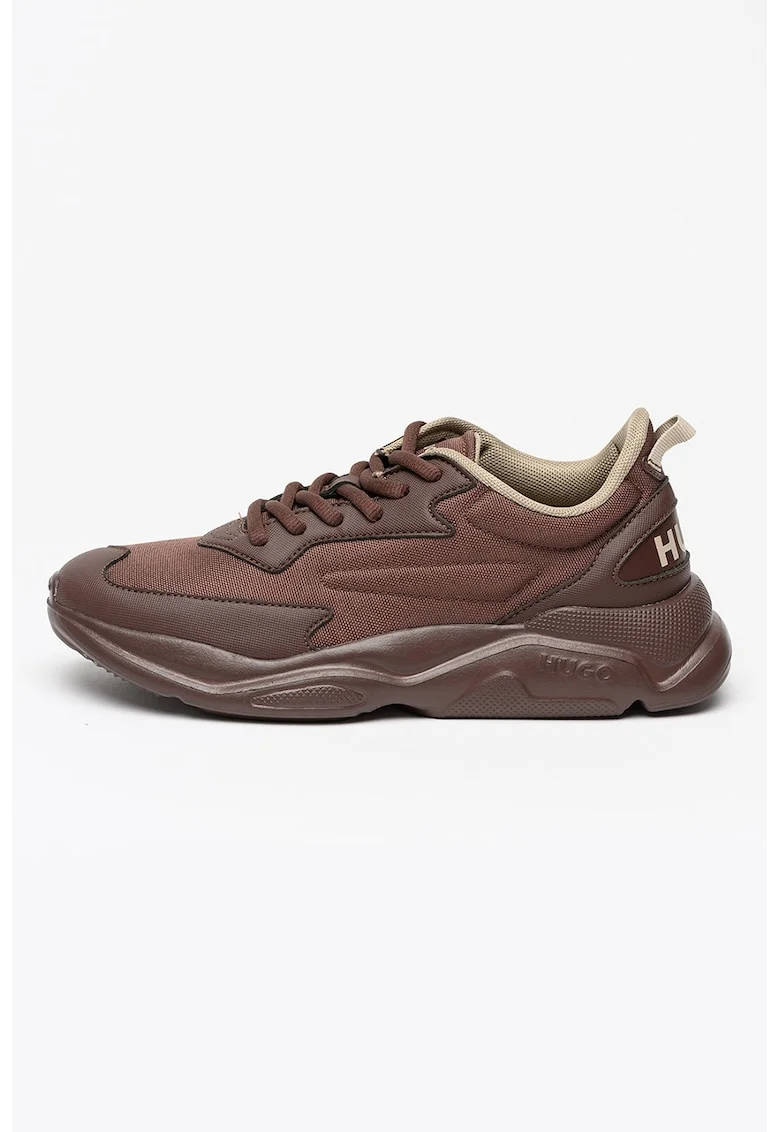 Pantofi sport cu logo Leon, Maro