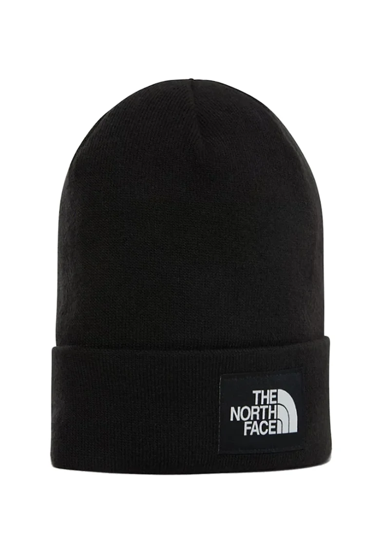 Caciula unisex cu aplicatie logo Dock Worker, Negru