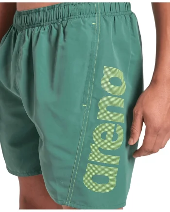 Pantaloni scurti de baie Fundamentals Logo, Verde