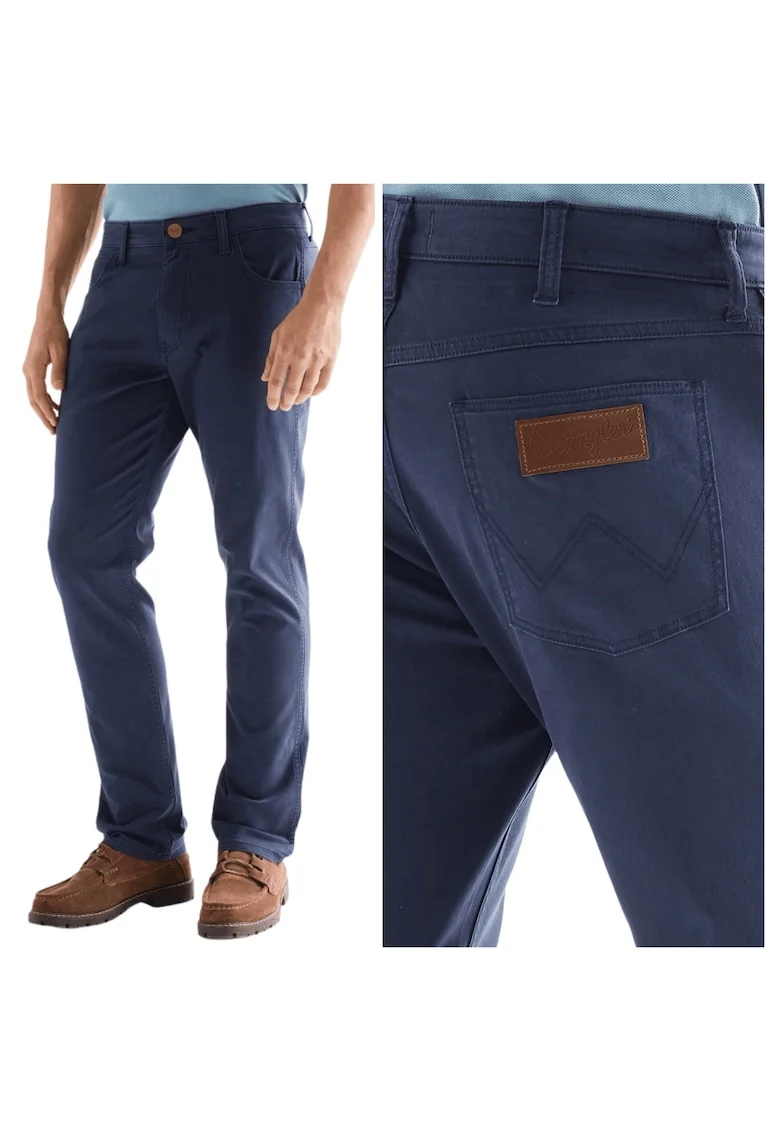 Pantaloni Scurti Barbati,  Greensboro, Straight Fit, Talie Joasa, Lungi, 5 Buzunare, Fermoar, Bumbac, Albastru, Albastru
