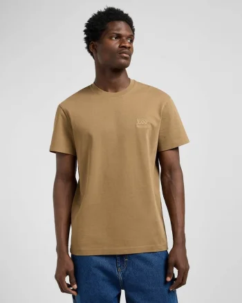 Tricou barbati  ESSENTIAL, bej inchis, bumbac,