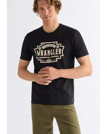 Tricou pentru barbati,  AMERICANA TEE, negru, bumbac, maneca scurta