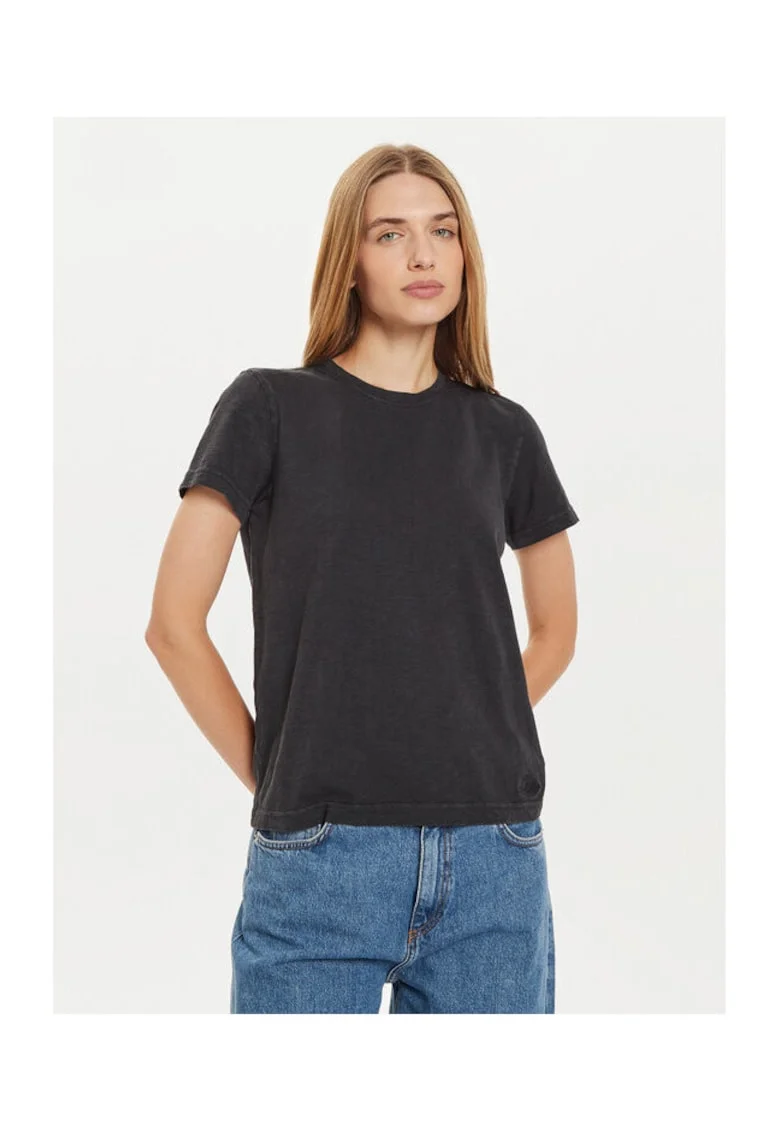 Tricou dama,  304287633, Bumbac, Negru, Negru