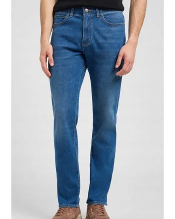 Blugi barbati,  slim fit, albastru, bumbac