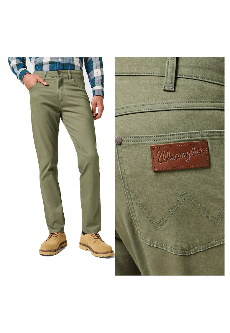 Pantaloni  Larston, bumbac, verde, Verde