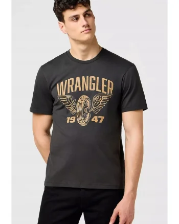 Tricou barbati  Americana, negru, bumbac, maneca scurta