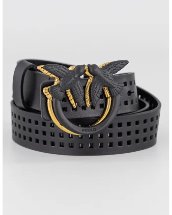 Curea perforata de piele, Negru