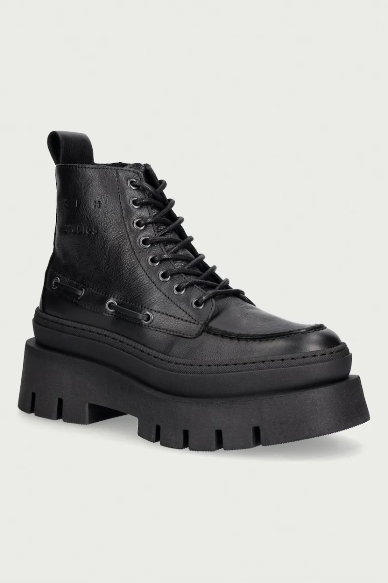 Copenhagen botine cu platformă pentru femei din piele