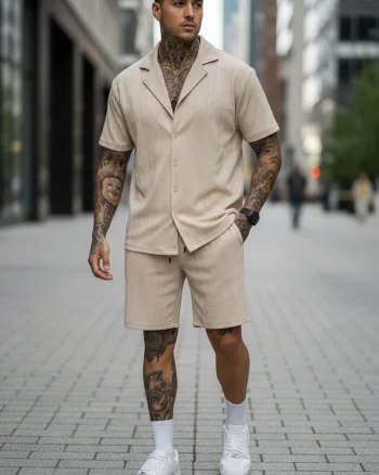 Camasa barbati casual bej 333A D2-4.1