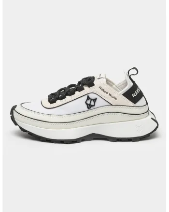 Pantofi sport cu logo, Alb/Negru