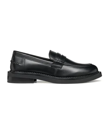 Pantofi loafer de piele, Negru