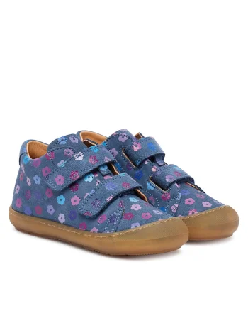 Pantofi baieti,  piele naturala, albastru