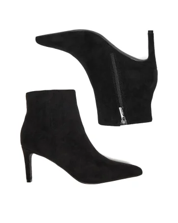 Botine dama,  negru, textil, CEO-R25AW09002-B