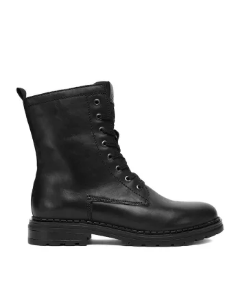 Ghete dama  negru, piele naturala, Negru