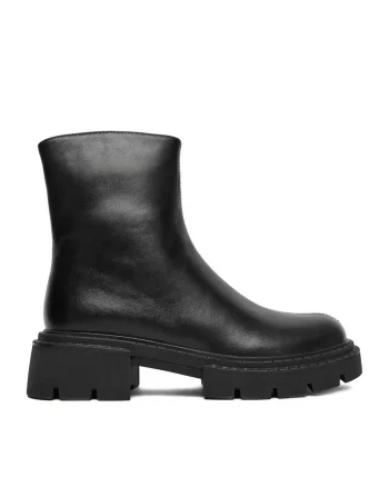 Botine dama  C-ANAHI-MX01415-2, piele naturala, negru