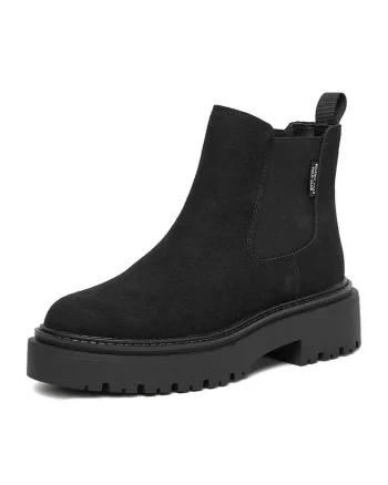 Botine dama CEO-HY25713-2,  Textil, Negru