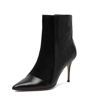 Botine dama EO-DELLA-GLC9036-5.5,  Piele naturala, Negru