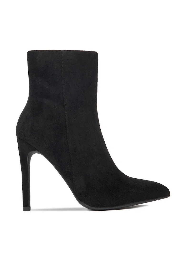 Botine dama  P5103, negru, sintetic