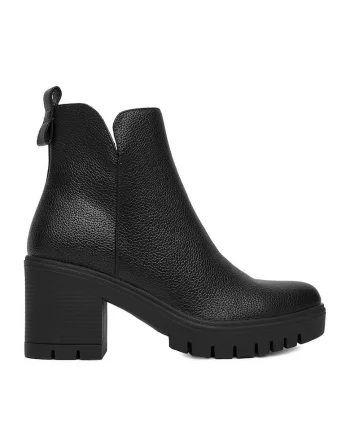 Botine dama CEO-LM25SH159-1,  Textil, Negru