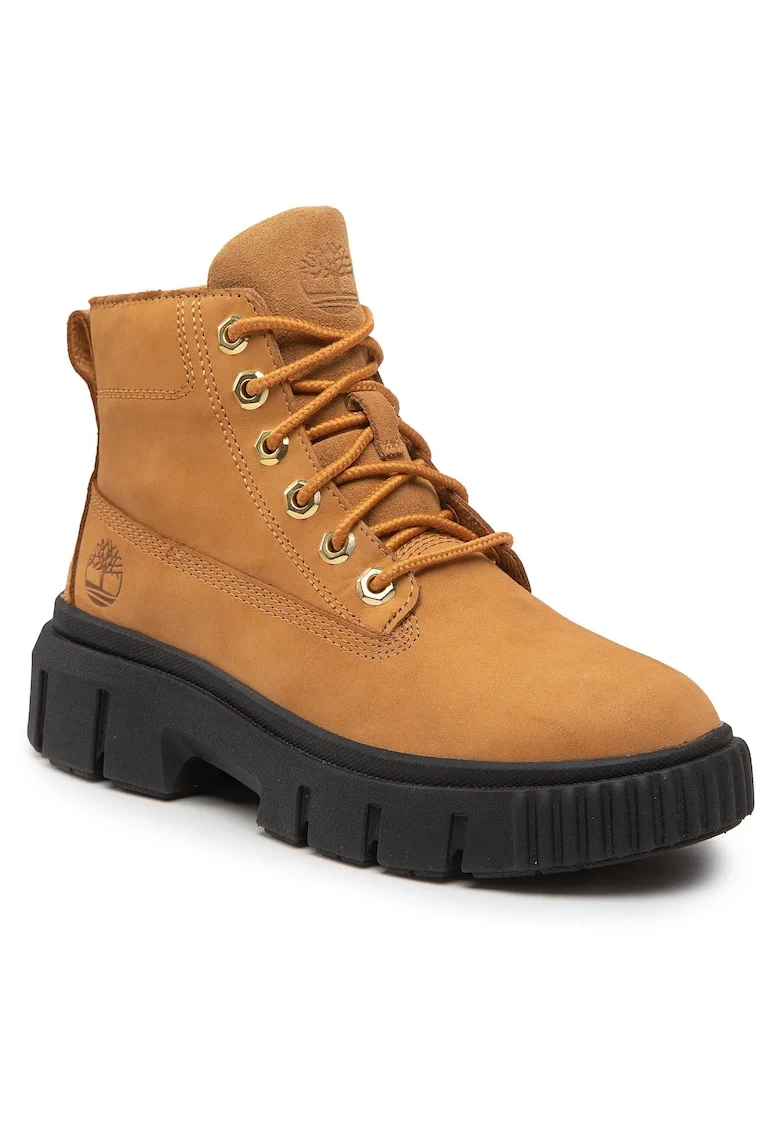 Ghete dama  Wheat Nubuck, piele naturala, maro,