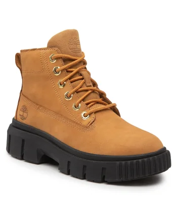 Ghete dama  Wheat Nubuck, piele naturala, maro,