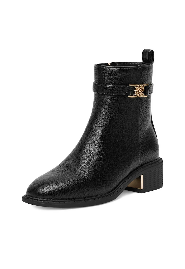 Botine dama CEO-GAJDA-01,  Textil, Negru