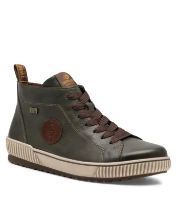 Pantofi dama D0771-54,  Piele naturala, Kaki