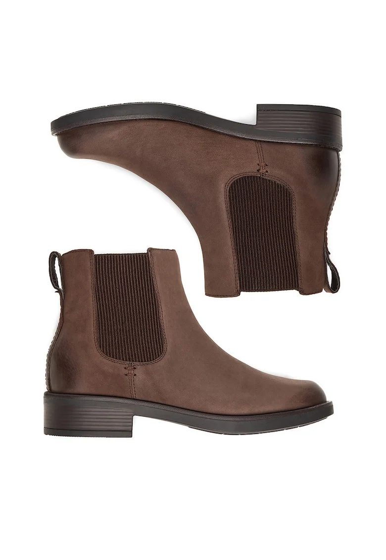 Botine dama,  piele naturala, maro CEO-WI23-JIA-02, Maro