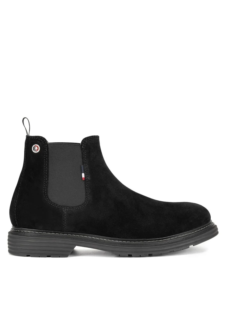 Ghete barbati,  LORENZ001M/DSE1, piele naturala, negru