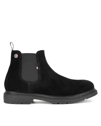 Ghete barbati,  LORENZ001M/DSE1, piele naturala, negru