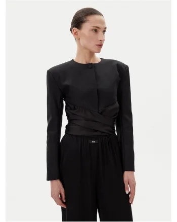 Sacou dama  negru, material elegant