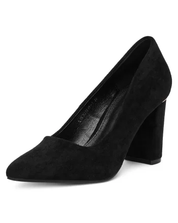 Pantofi dama  cu toc, negru