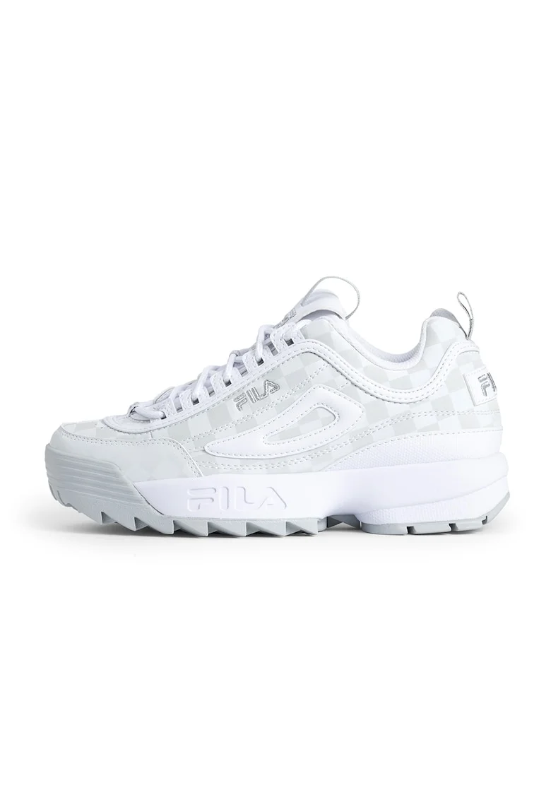 Pantofi sport masivi de piele ecologica Disruptor, Alb/Gri cenusiu