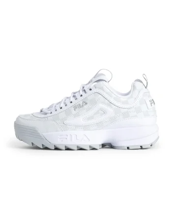 Pantofi sport masivi de piele ecologica Disruptor, Alb/Gri cenusiu