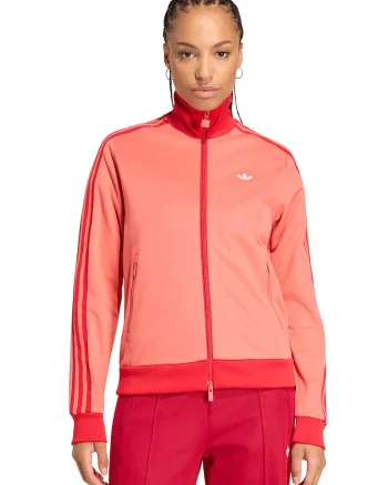 Bluza de trening cu guler inalt si fermoar Beckenbauer, Rosu/Rosu corai